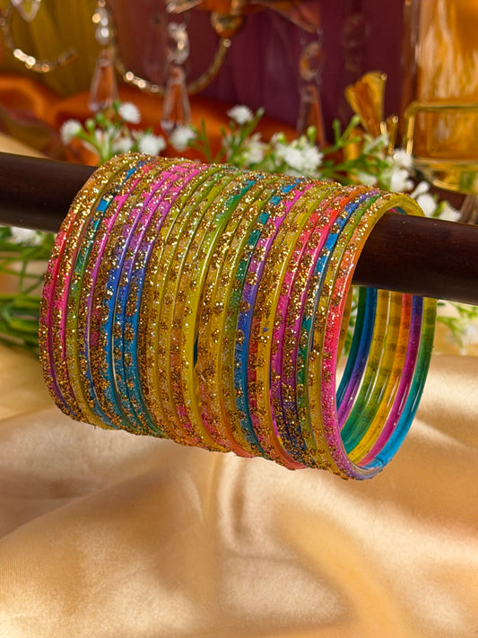 Aurora Spark – 24 Pieces Glitter Bangles Set