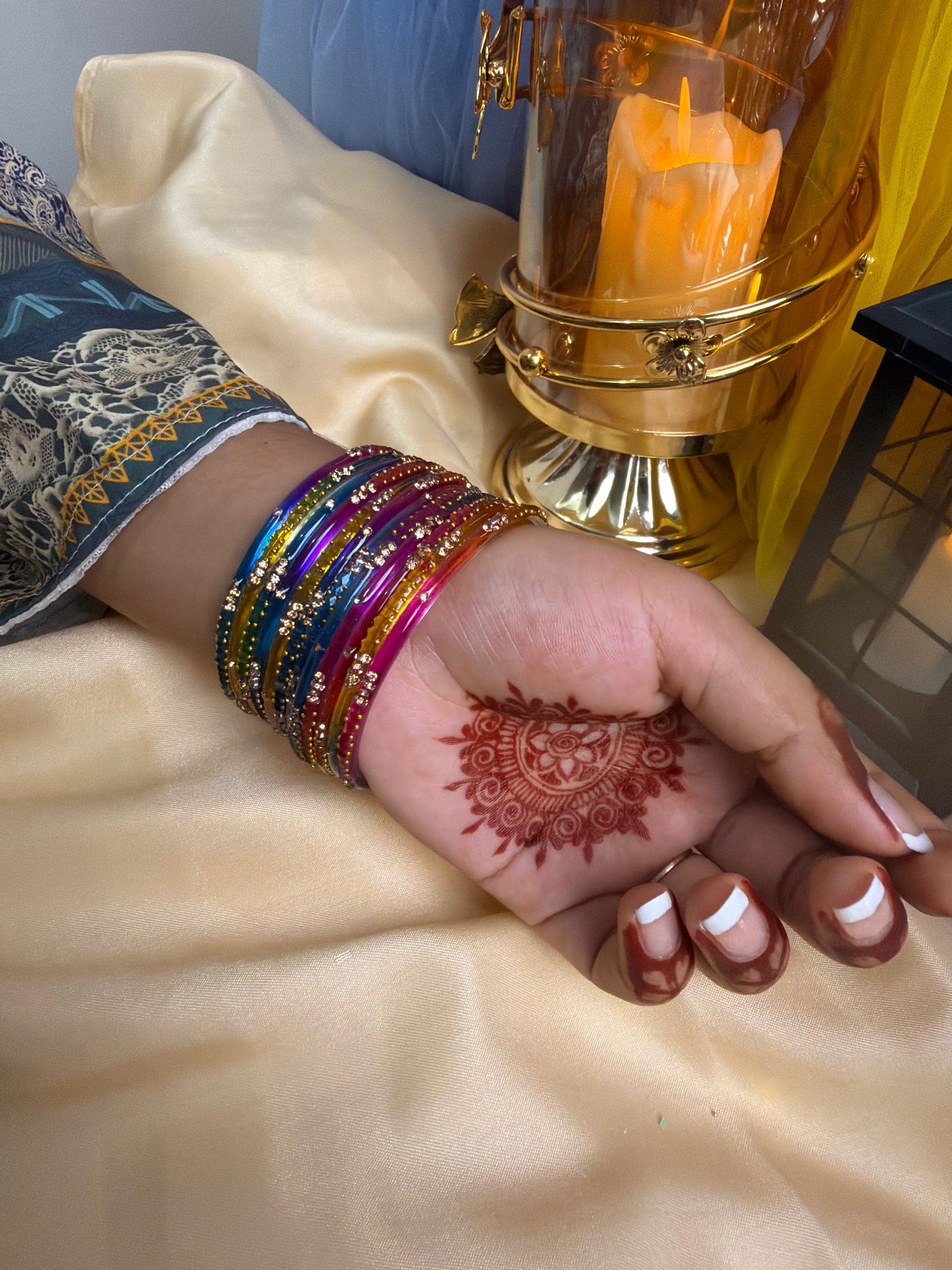 Kashmiri Multicolor Festival Glow Bangles