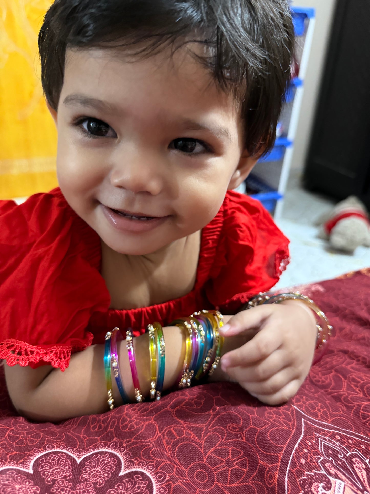 Kids Kashmiri Multicolor Bangles.
