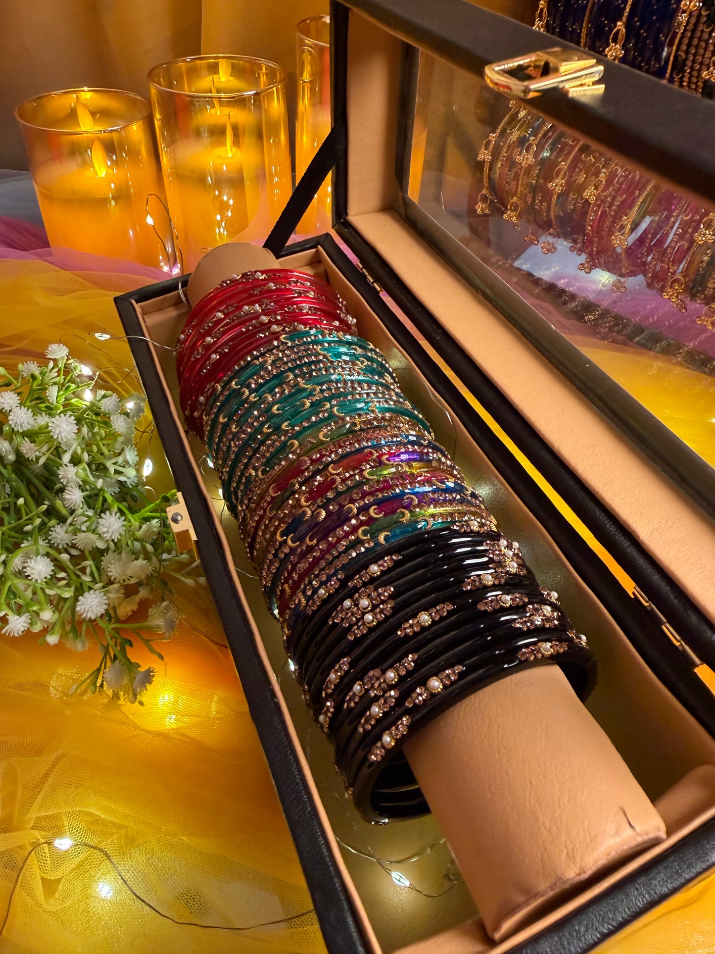 Premium 48-Piece Kashmiri Bangle Gift Box | Luxury Bangles Collection