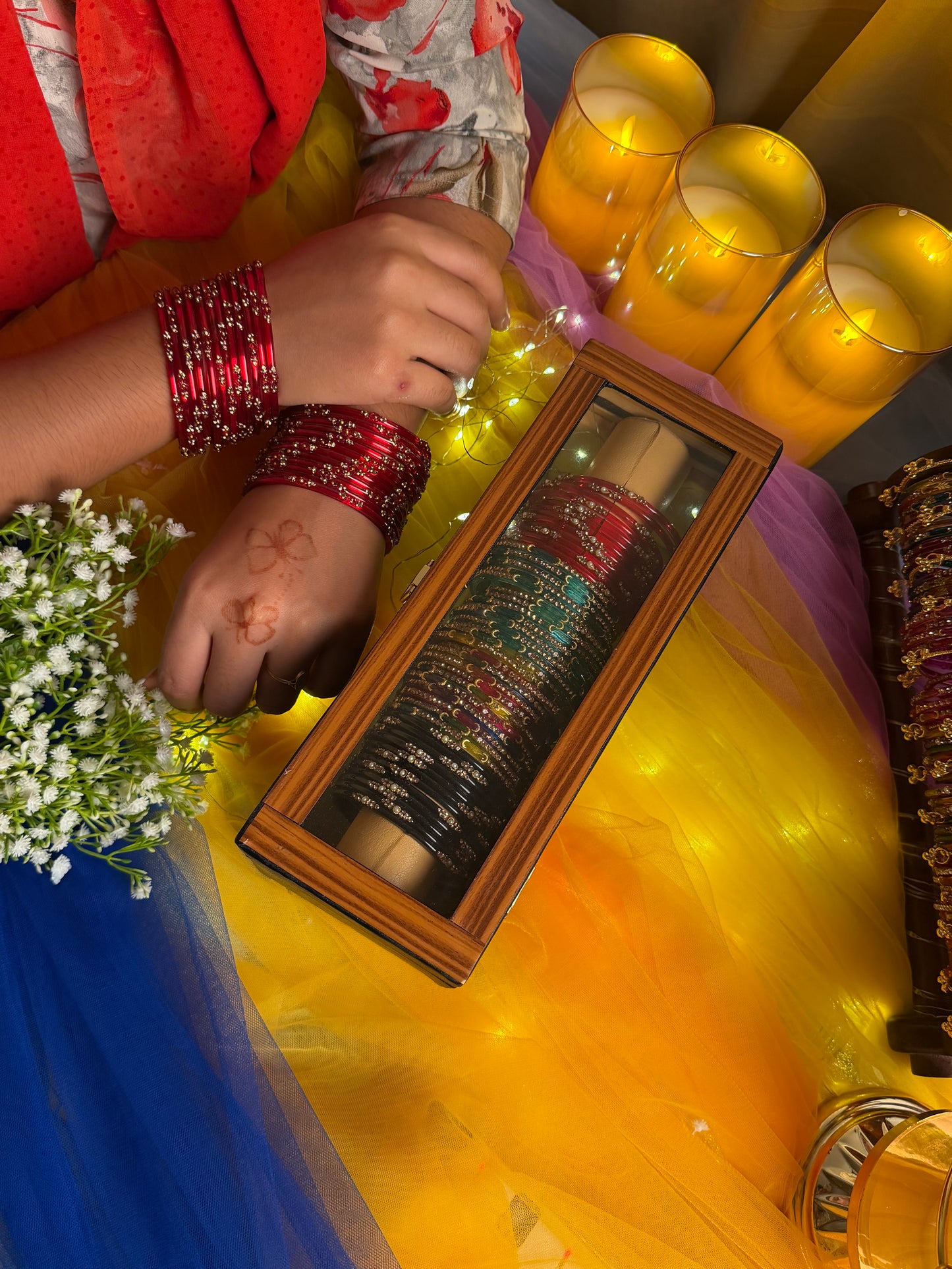 Premium 48-Piece Kashmiri Bangle Gift Box | Luxury Bangles Collection