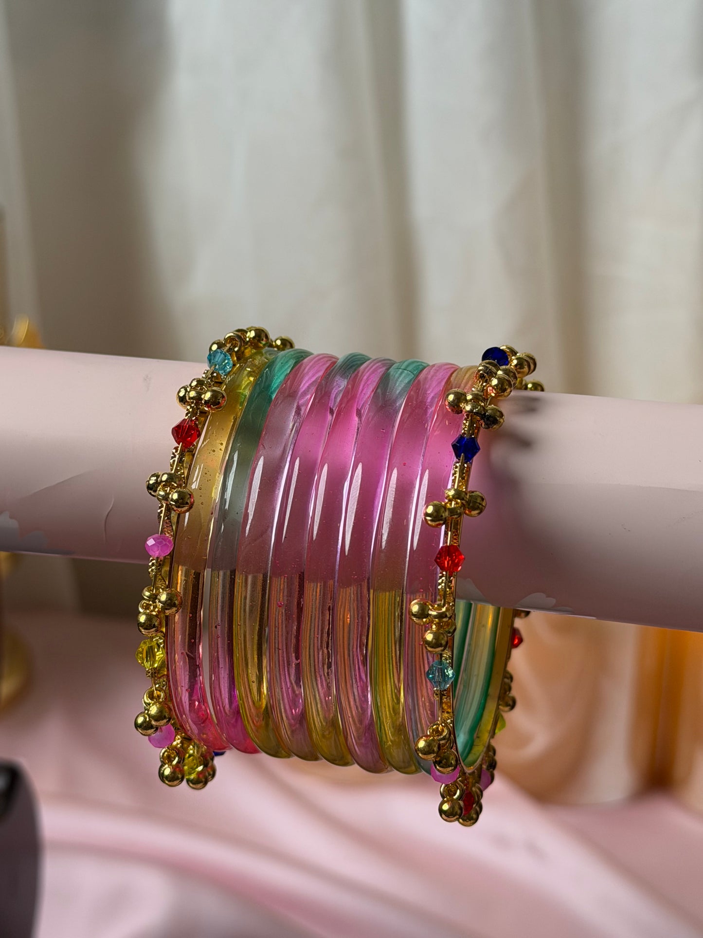 Jelly Multicolor Gungroo Bangles