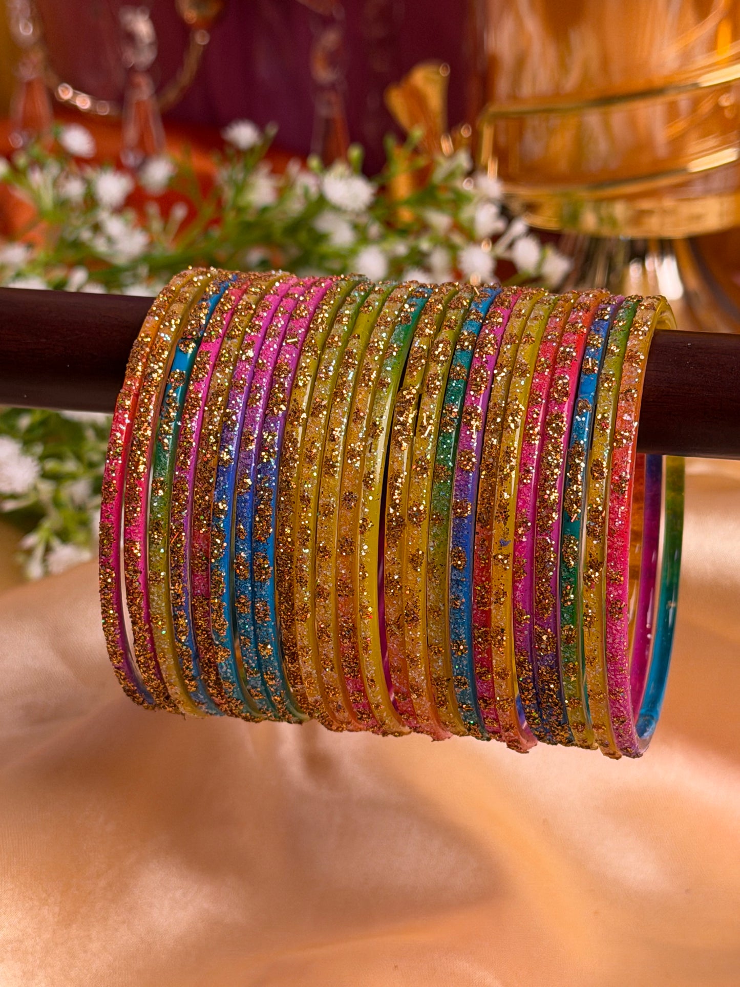 Aurora Spark – 24 Pieces Glitter Bangles Set