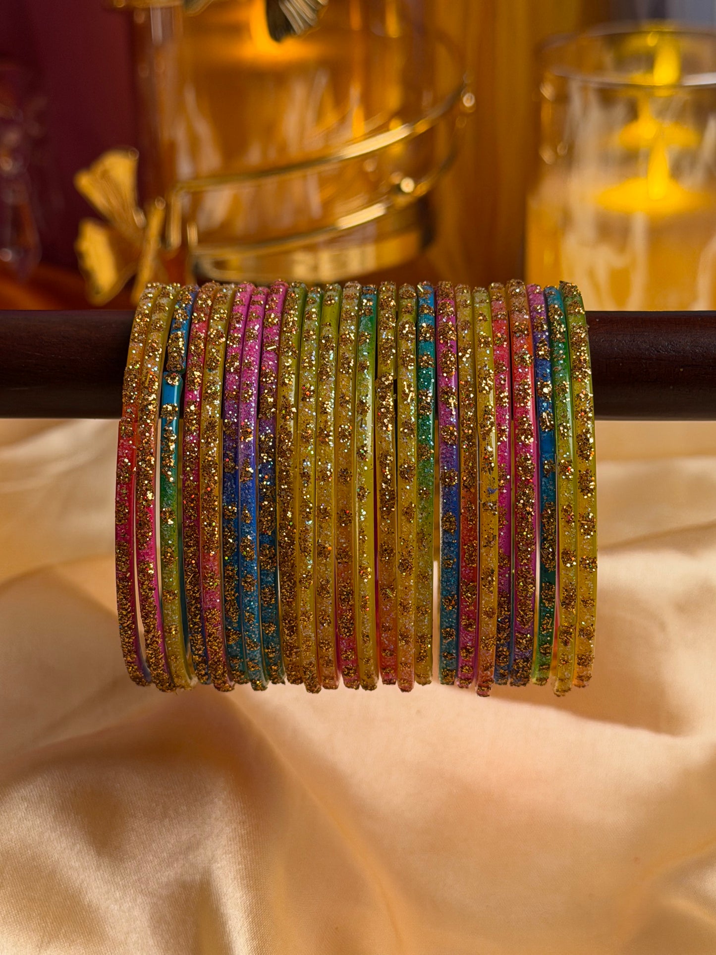 Aurora Spark – 24 Pieces Glitter Bangles Set
