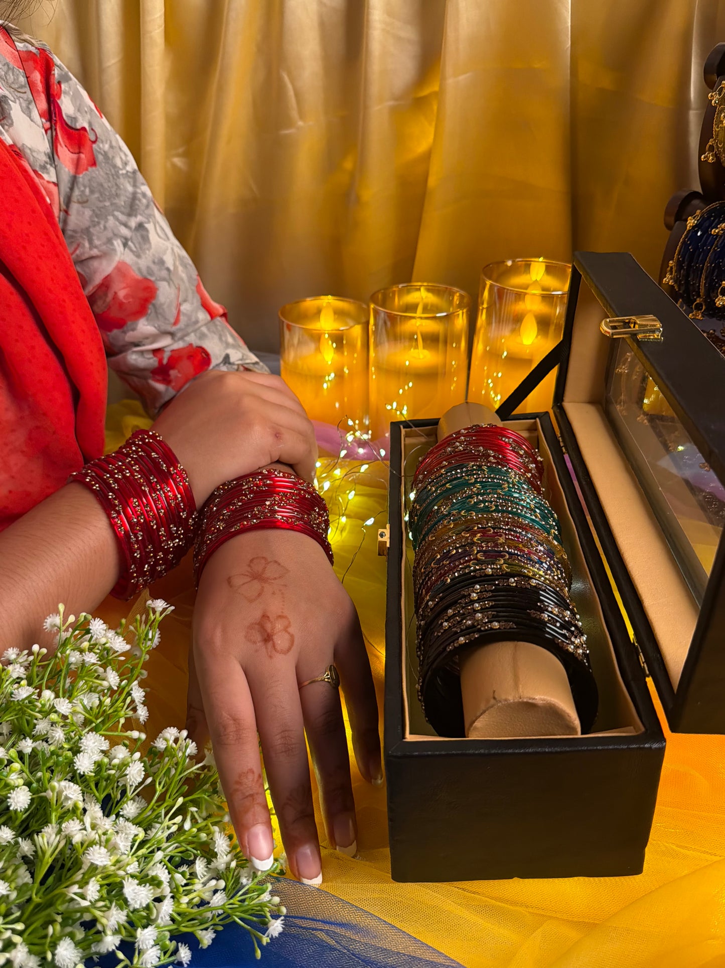 Premium 48-Piece Kashmiri Bangle Gift Box | Luxury Bangles Collection