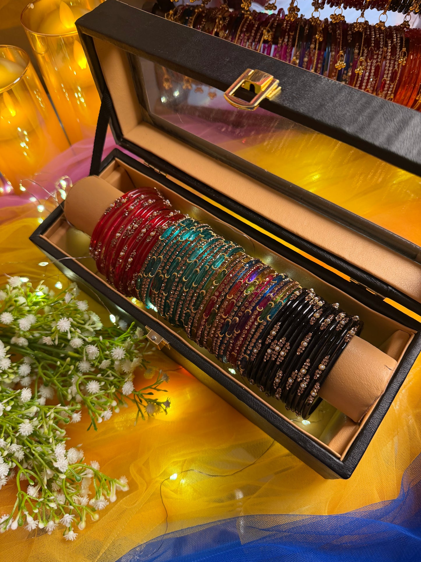 Premium 48-Piece Kashmiri Bangle Gift Box | Luxury Bangles Collection