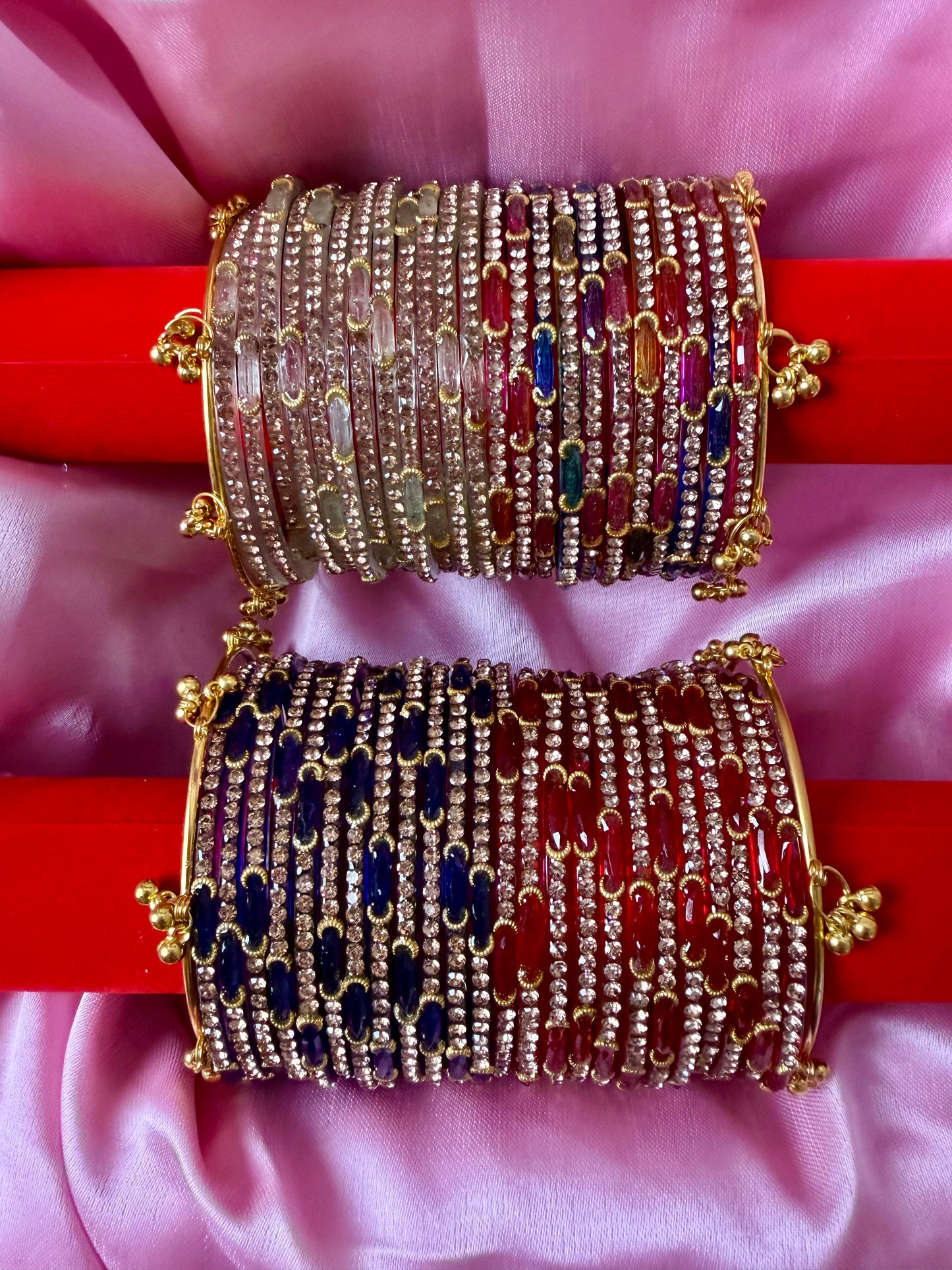Dadima Kashmiri Bangles Combo – 48 Pcs Bangles with 4 Pcs Ghungroo