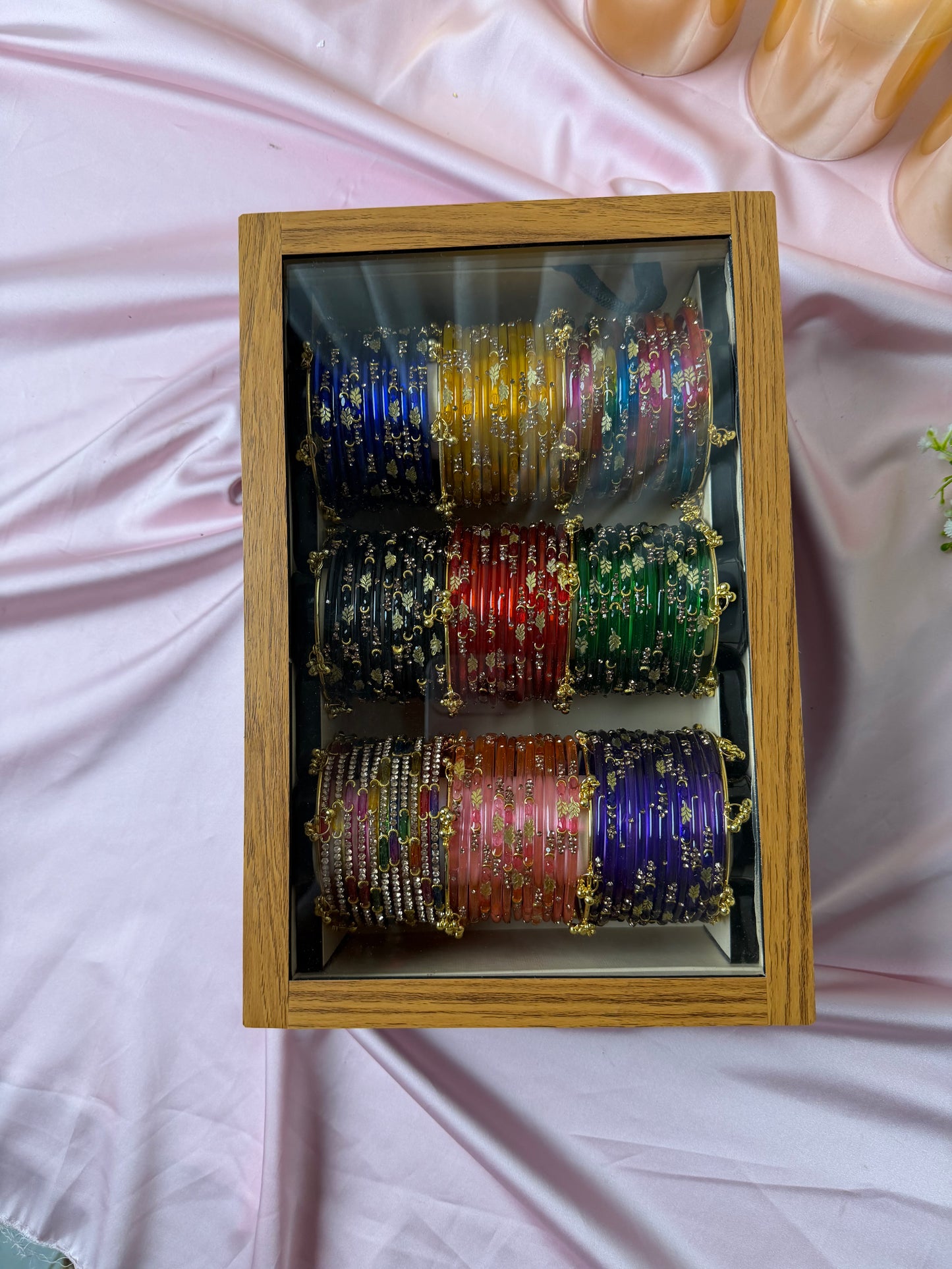 Luxury Kashmiri Bangles Gift Box 108 Pcs Bangles with 12 Pcs Ghungroo