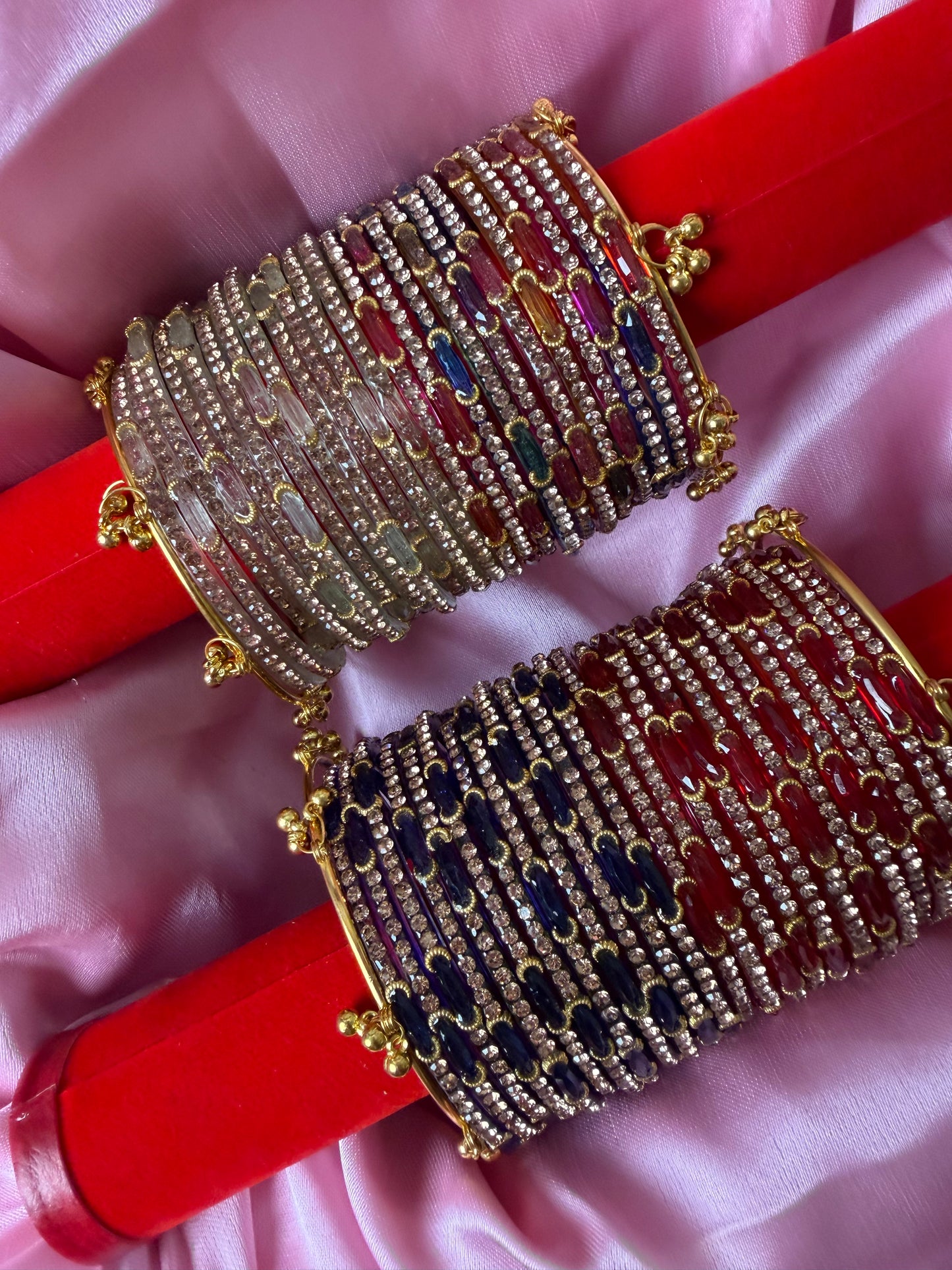 Dadima Kashmiri Bangles Combo – 48 Pcs Bangles with 4 Pcs Ghungroo