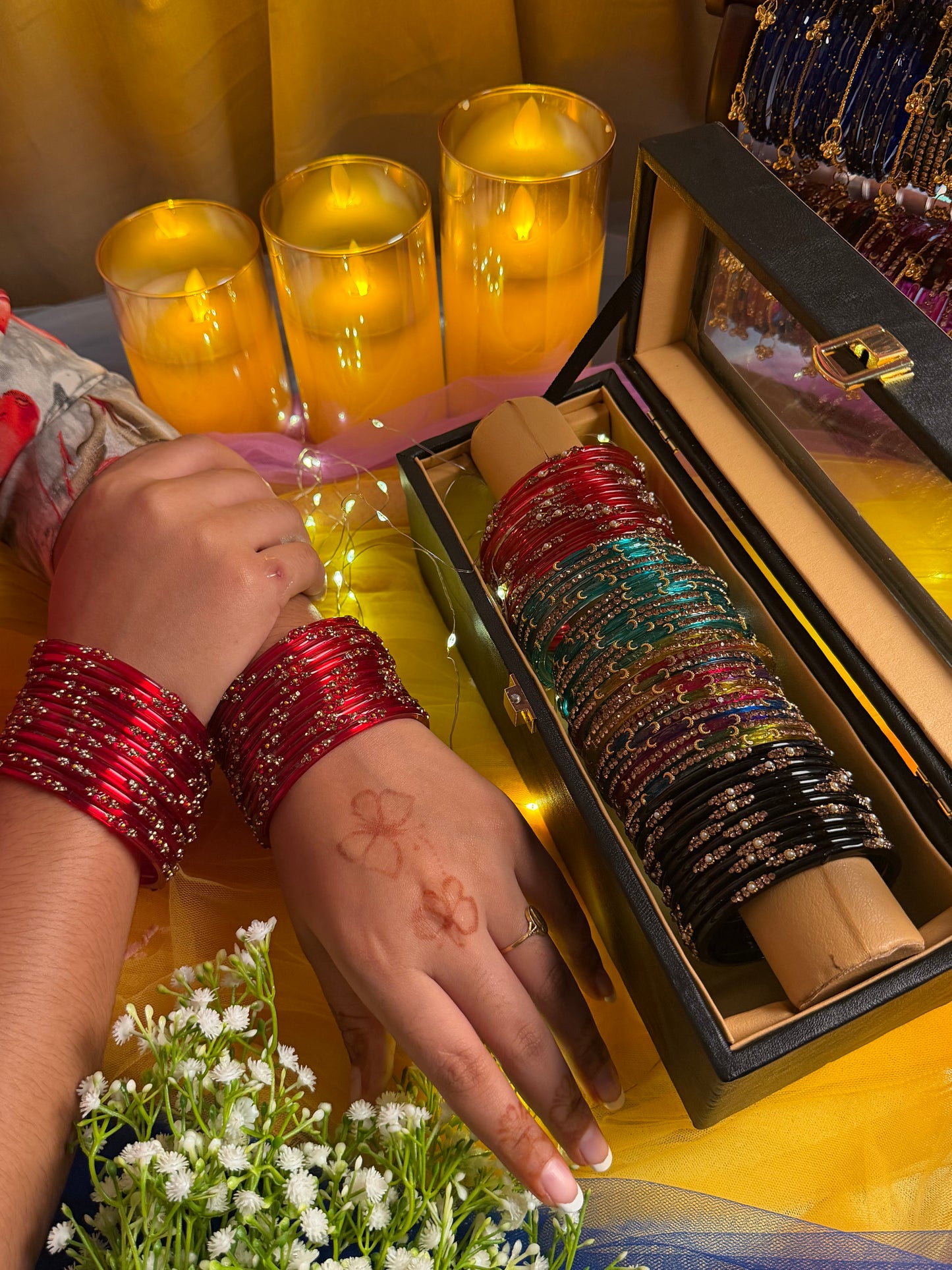 Premium 48-Piece Kashmiri Bangle Gift Box | Luxury Bangles Collection