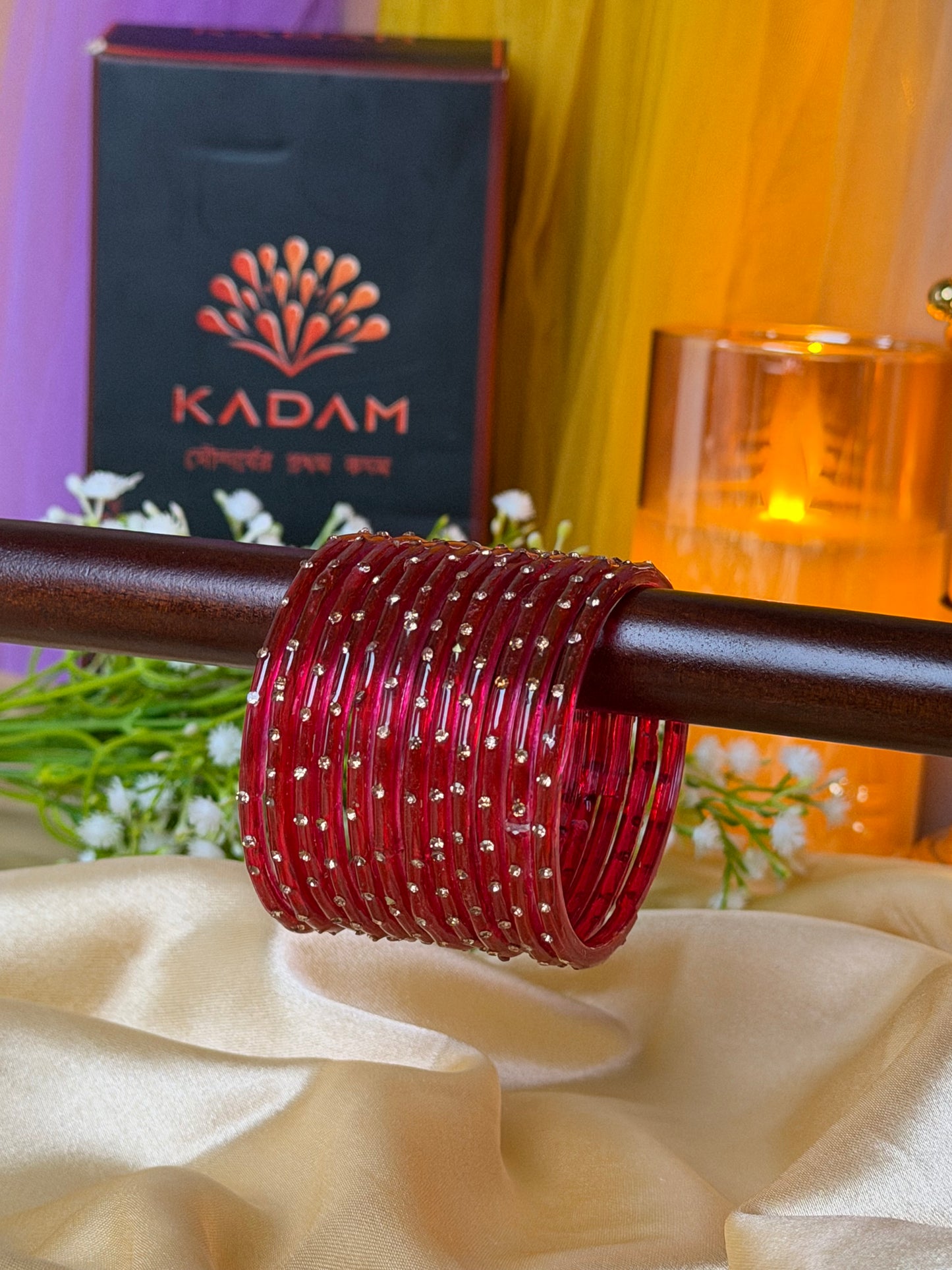 Kids Red Kashmiri Bangles