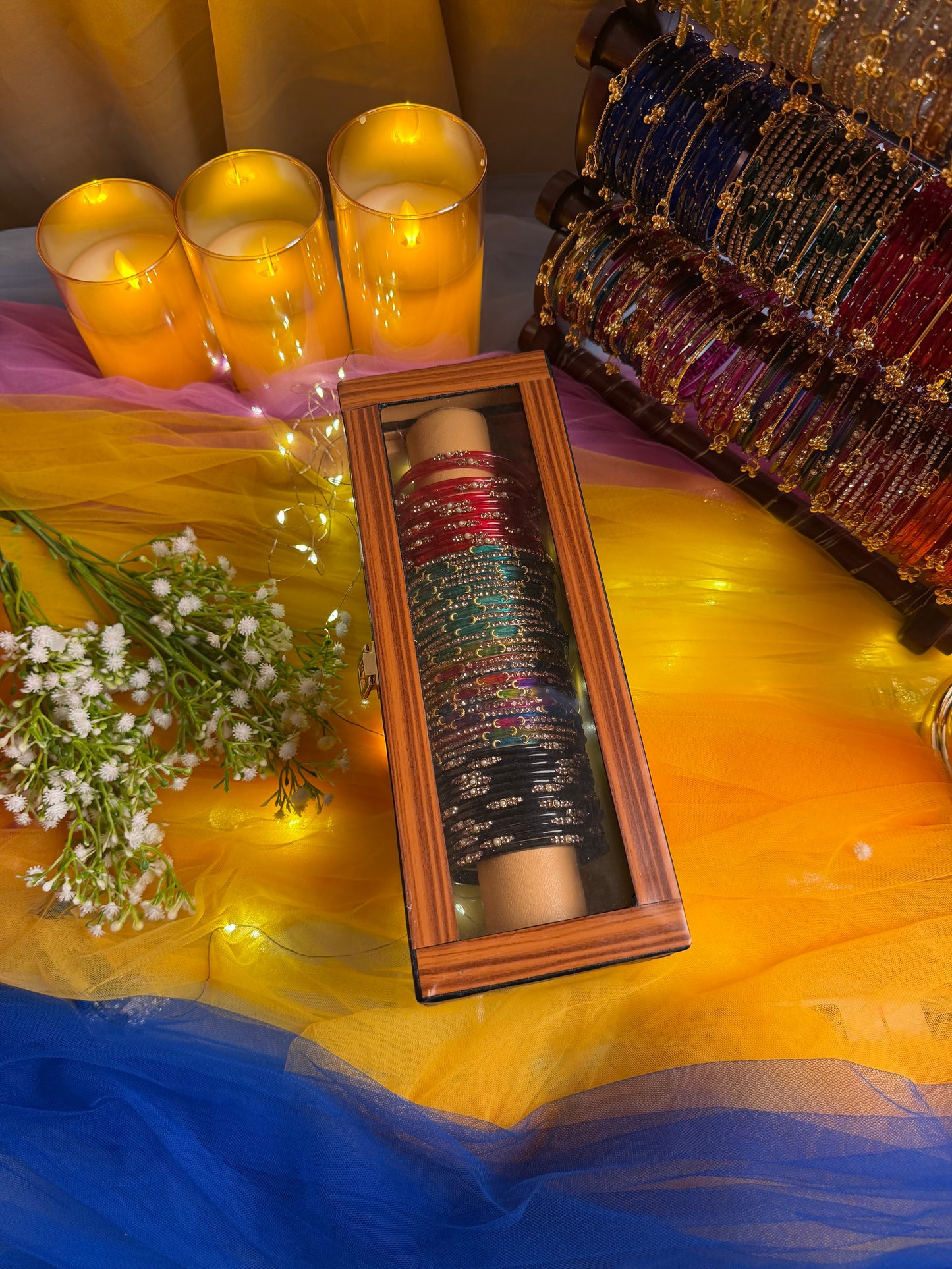 Premium 48-Piece Kashmiri Bangle Gift Box | Luxury Bangles Collection