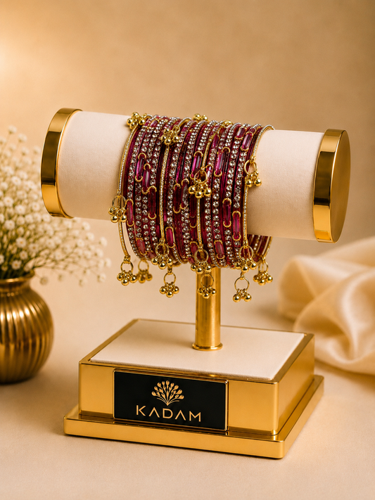 Kashmiri Dadima Ruby Royale Bangles