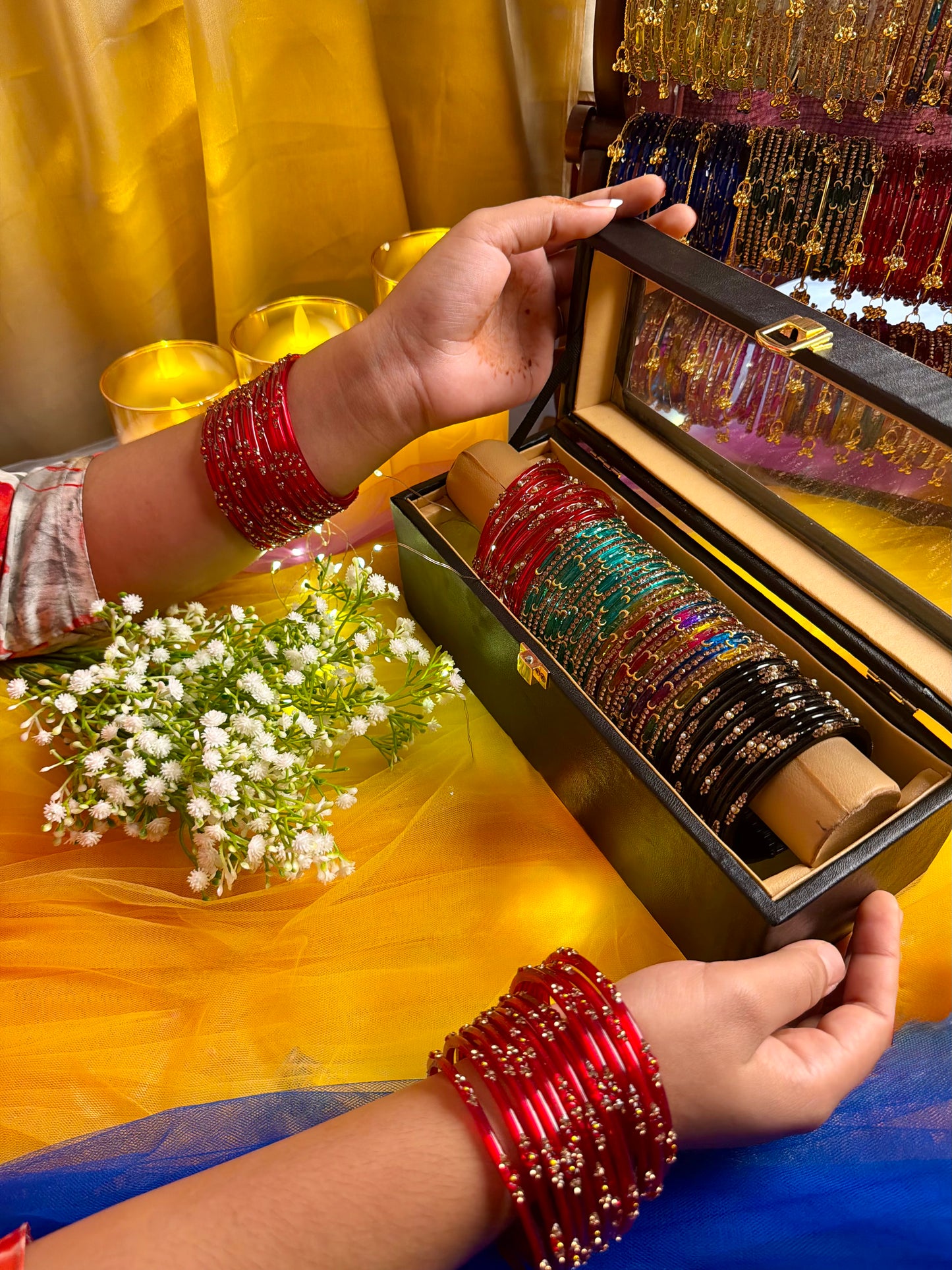 Premium 48-Piece Kashmiri Bangle Gift Box | Luxury Bangles Collection
