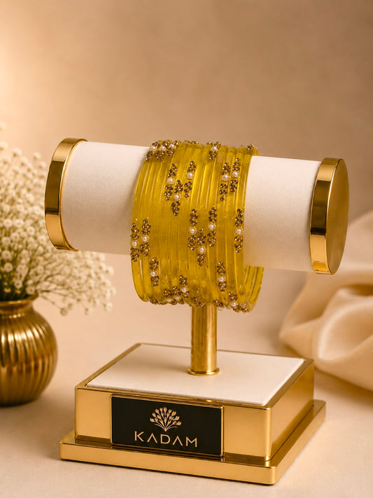 Kashmiri Yellow  Bangles