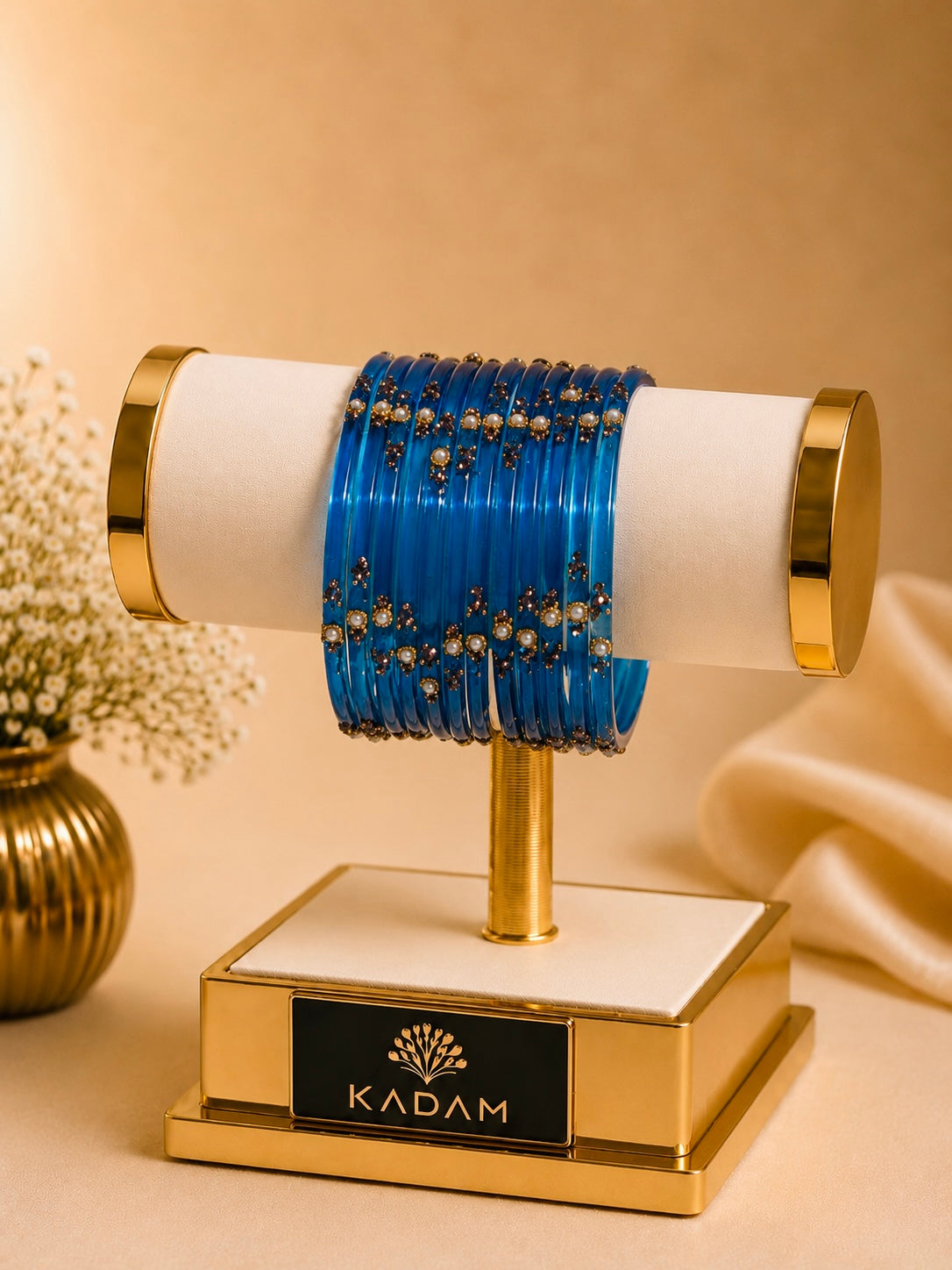 Kashmiri Royal Blue Bangles