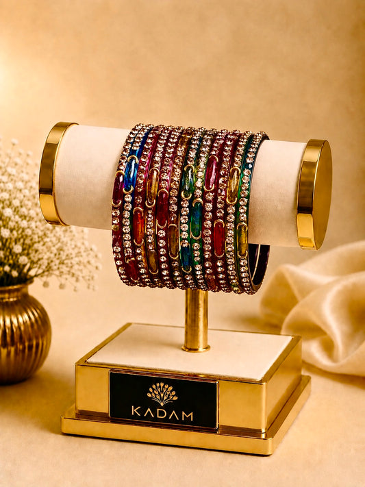 Kashmiri Dadima Multi Color Bangles Set