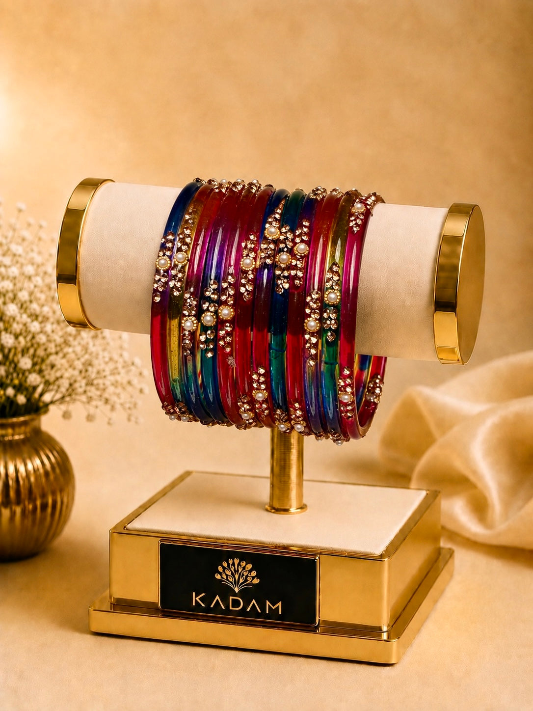 Kashmiri Multi Color Bangles Set