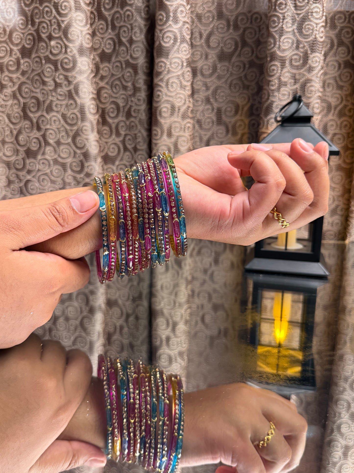 Kashmiri Dadima Multi Color Bangles Set