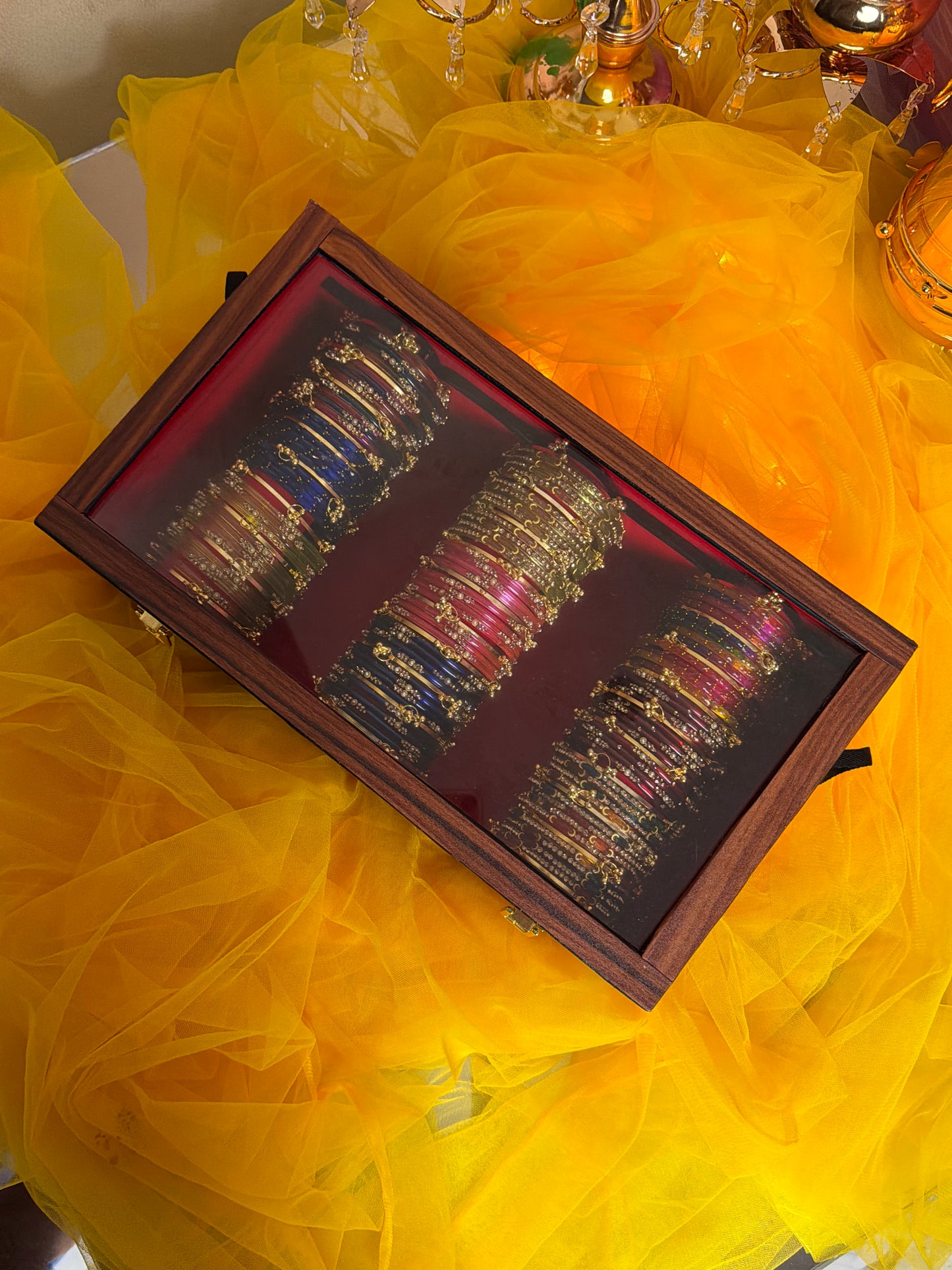 KADAM Khasmiri Jhumka Bangle Full Box with Box – 9 Premium Bangle Sets