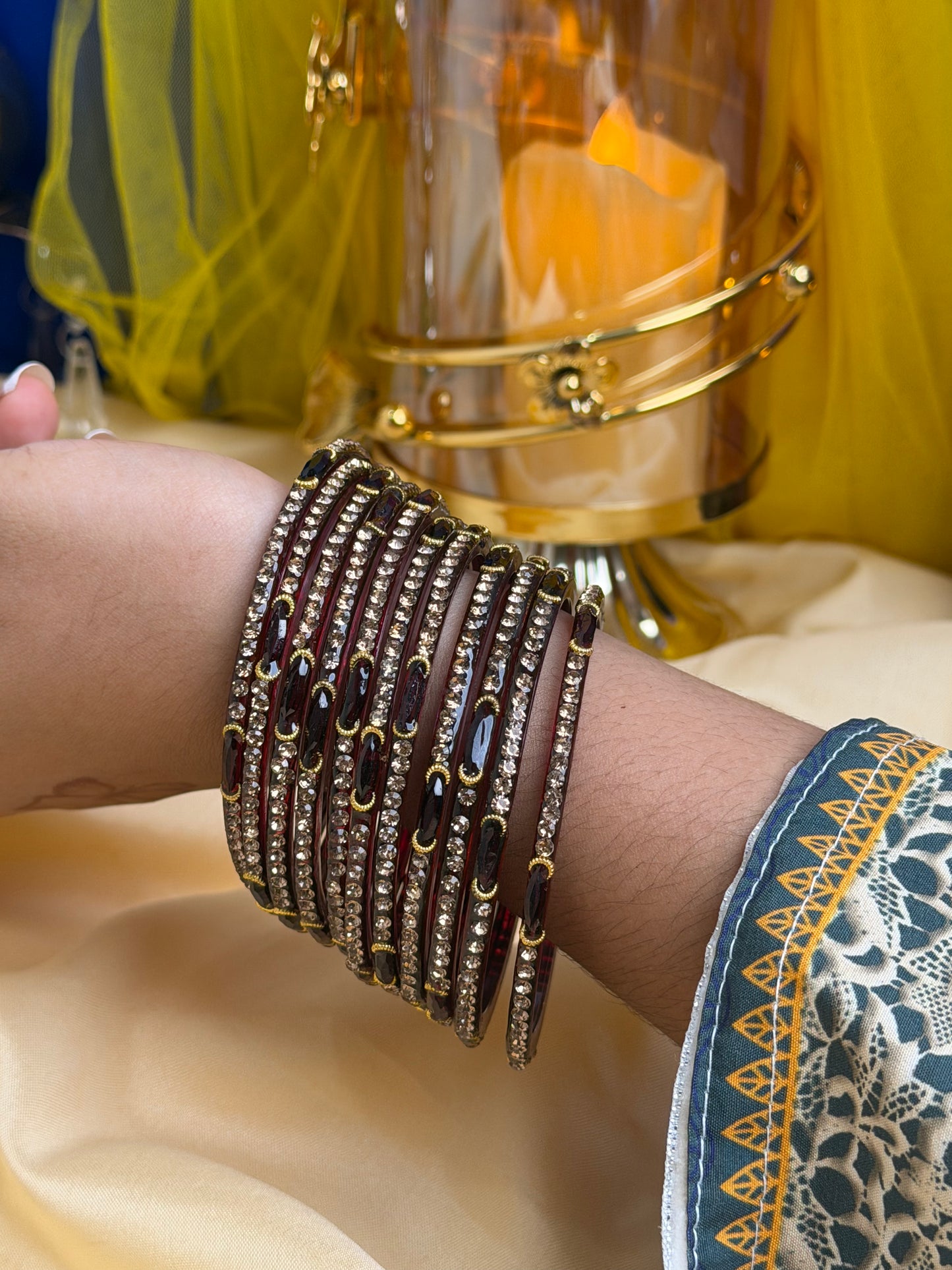 Dadima Kashmiri Royal Ruby Bangles