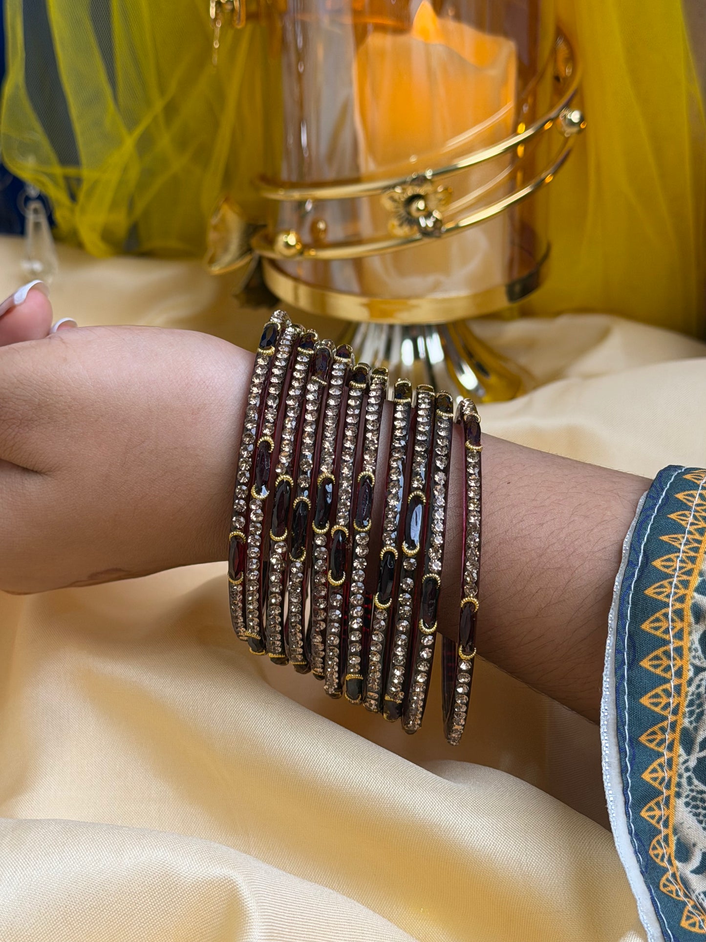 Dadima Kashmiri Royal Ruby Bangles