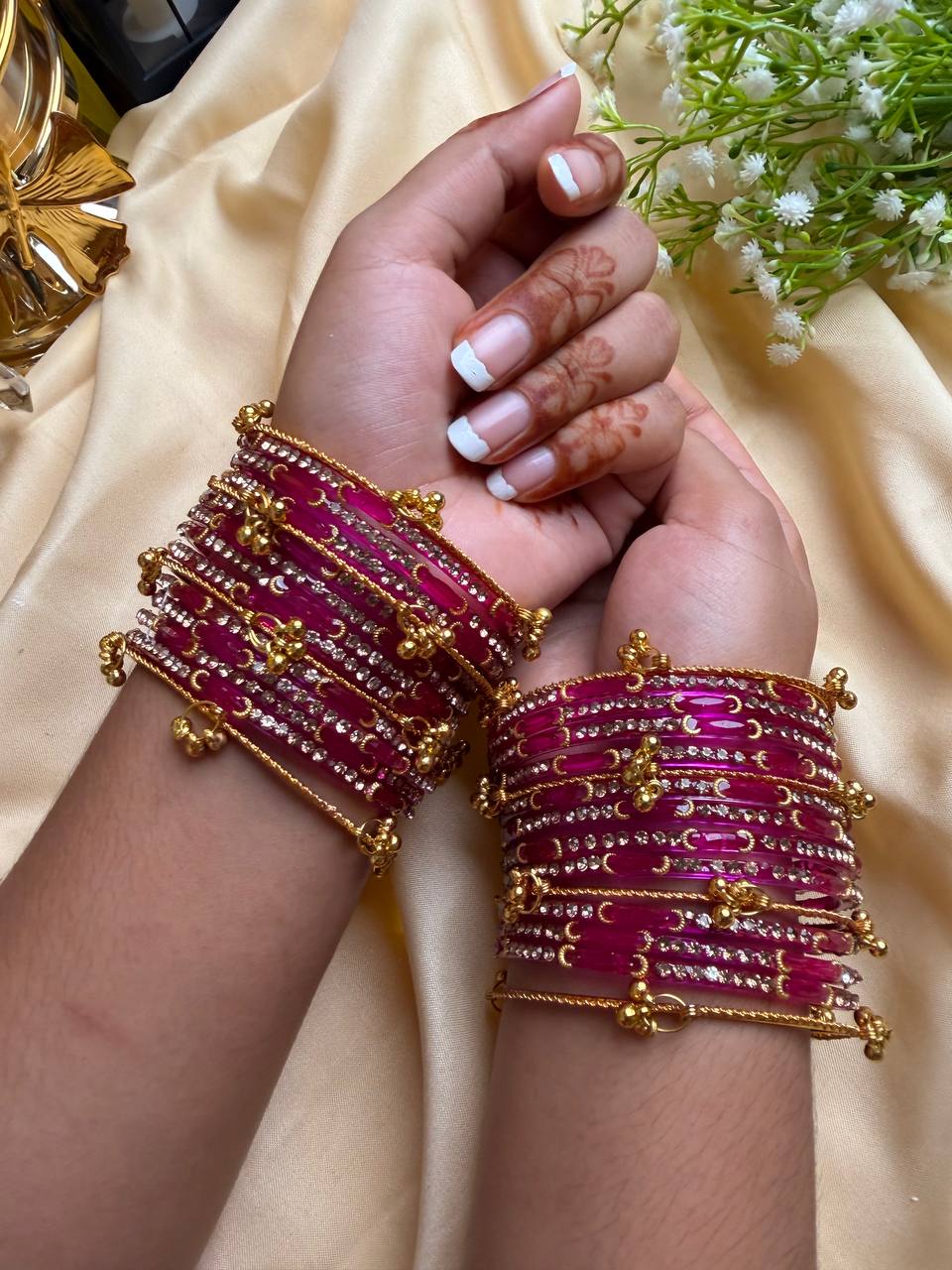 Kashmiri Dadima Ruby Royale Bangles