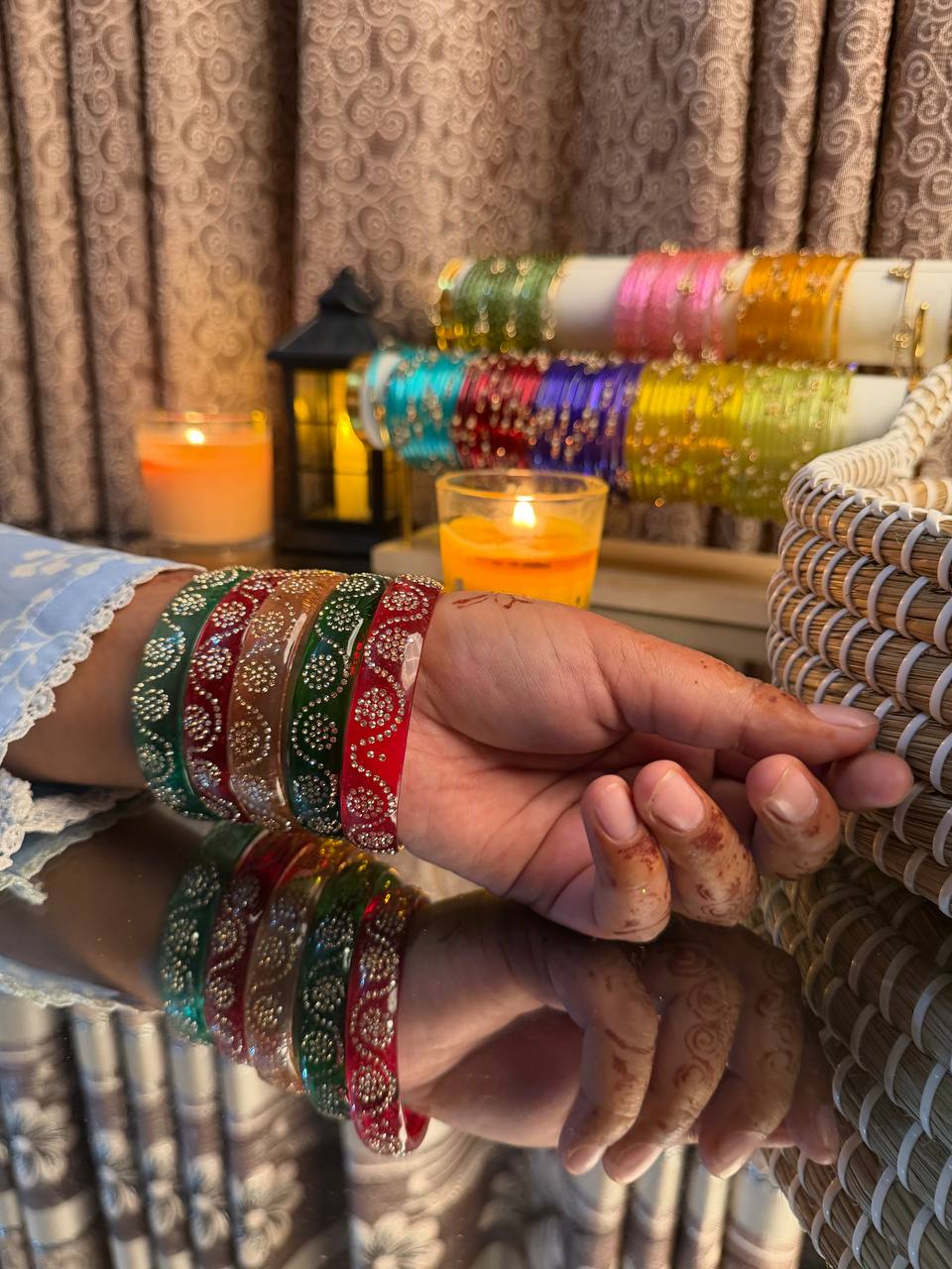 Crystal Clear  Yellow Bangles