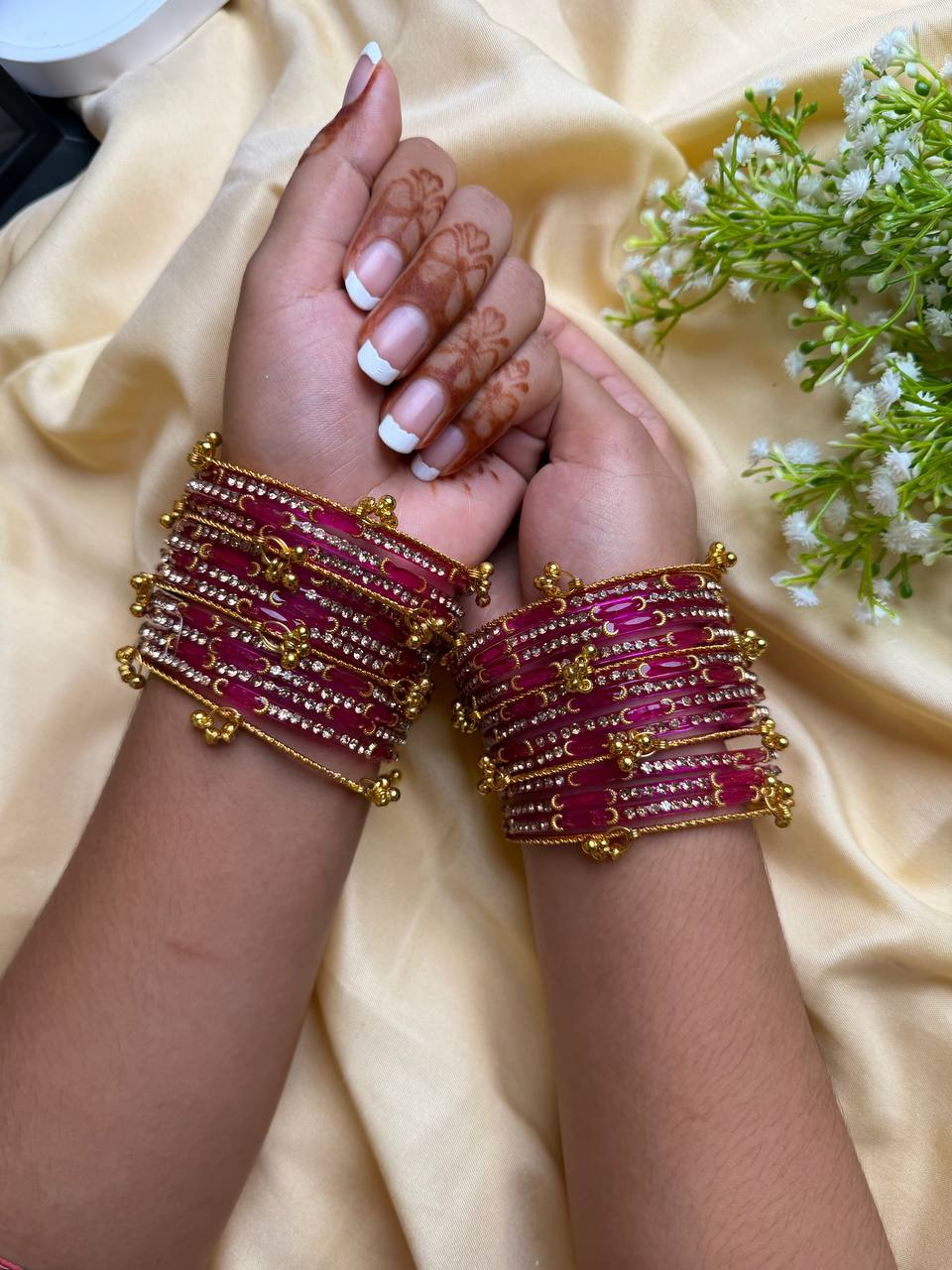 Kashmiri Dadima Ruby Royale Bangles