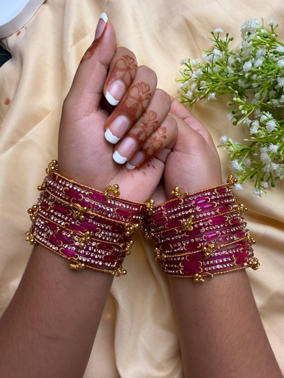 Kashmiri Dadima Ruby Royale Bangles